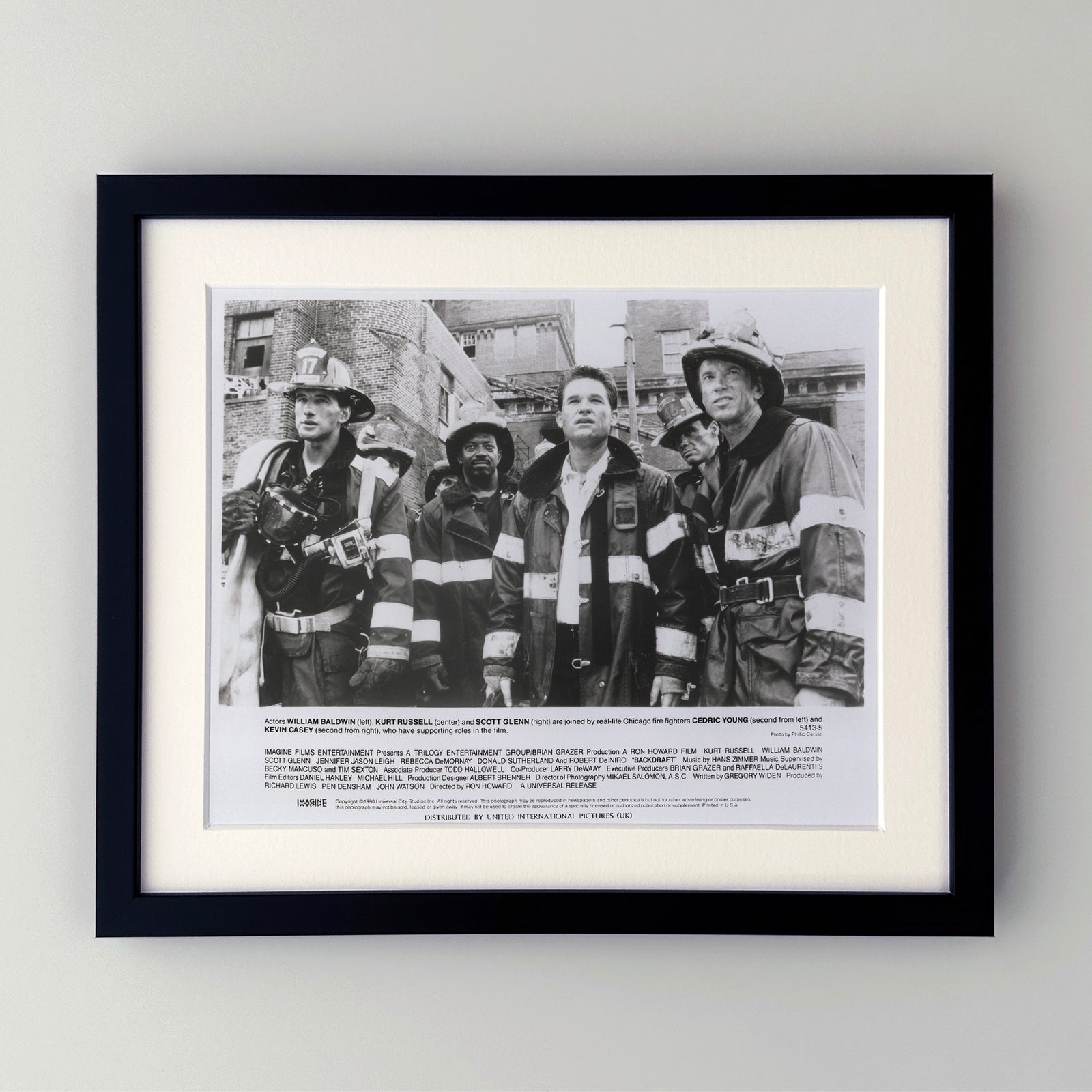Backdraft 1990 Film Movie Press Publicity Still Framed