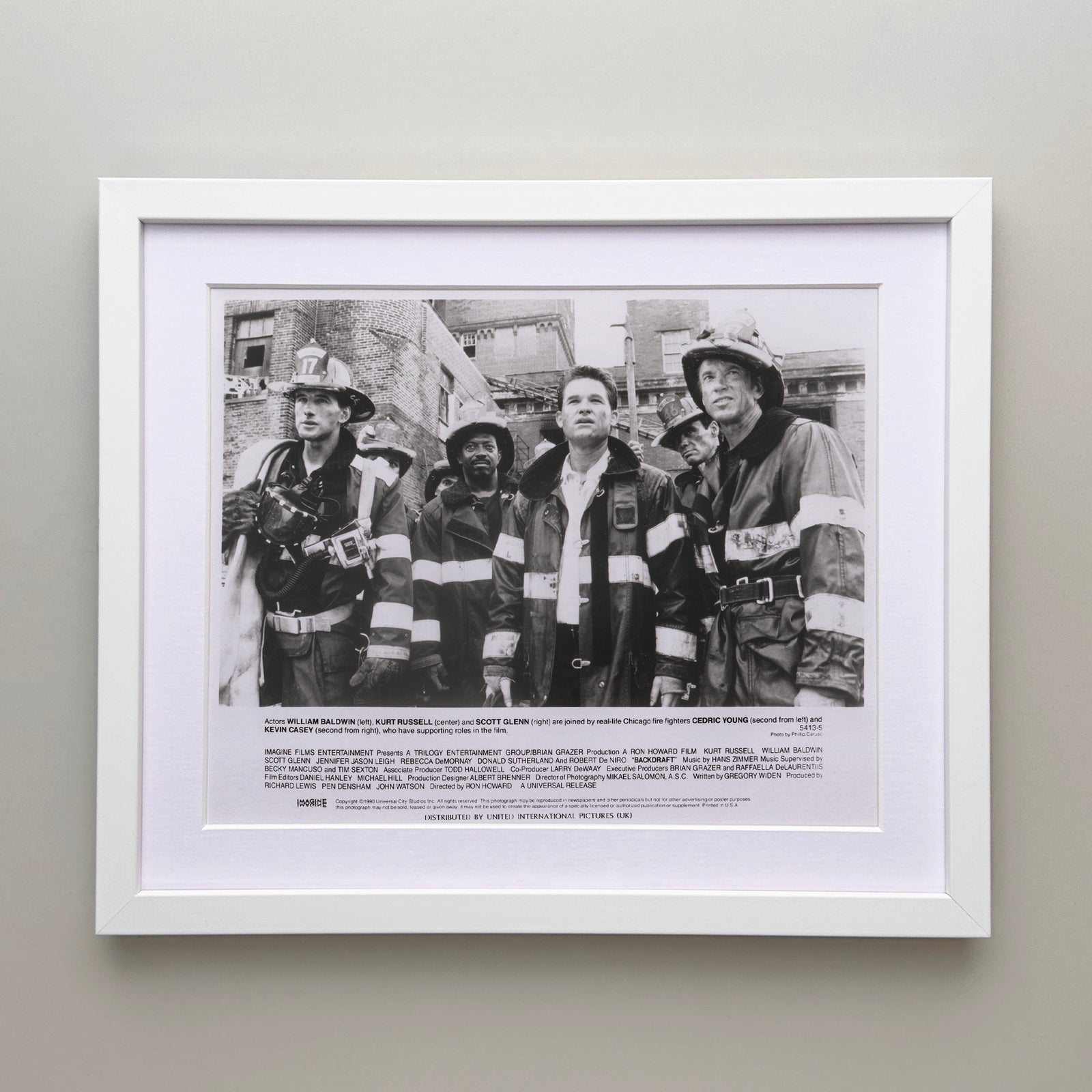 Backdraft 1990 Film Movie Press Publicity Still Framed