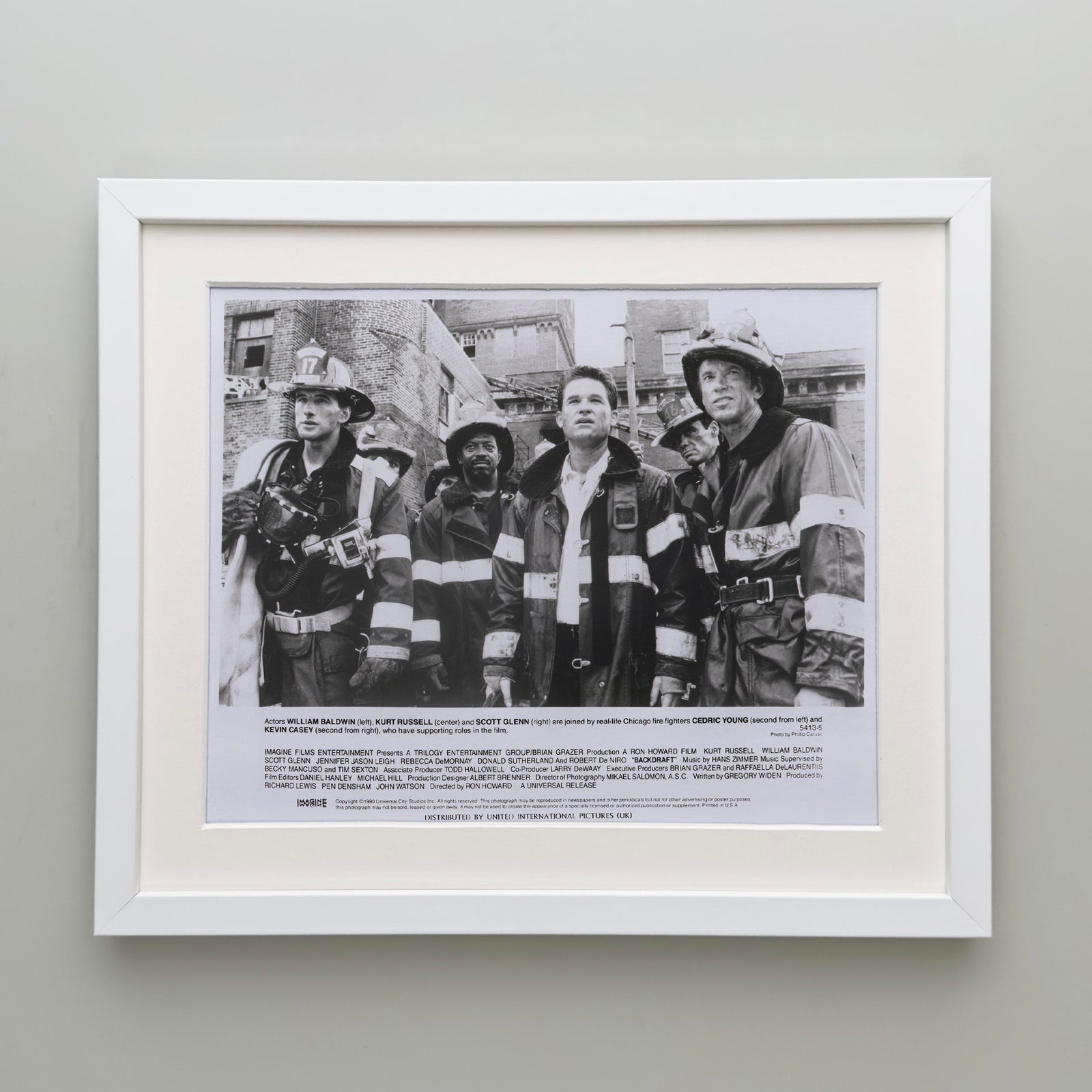 Backdraft 1990 Film Movie Press Publicity Still Framed