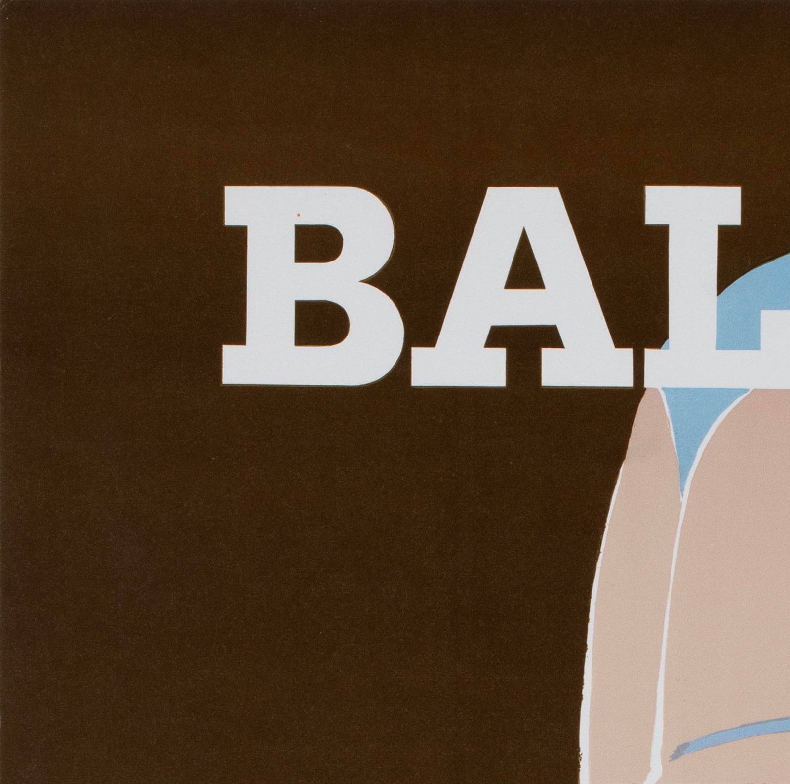 Bally 1980 French Fashion Advertising Poster Pierre Fix Masseau - detail