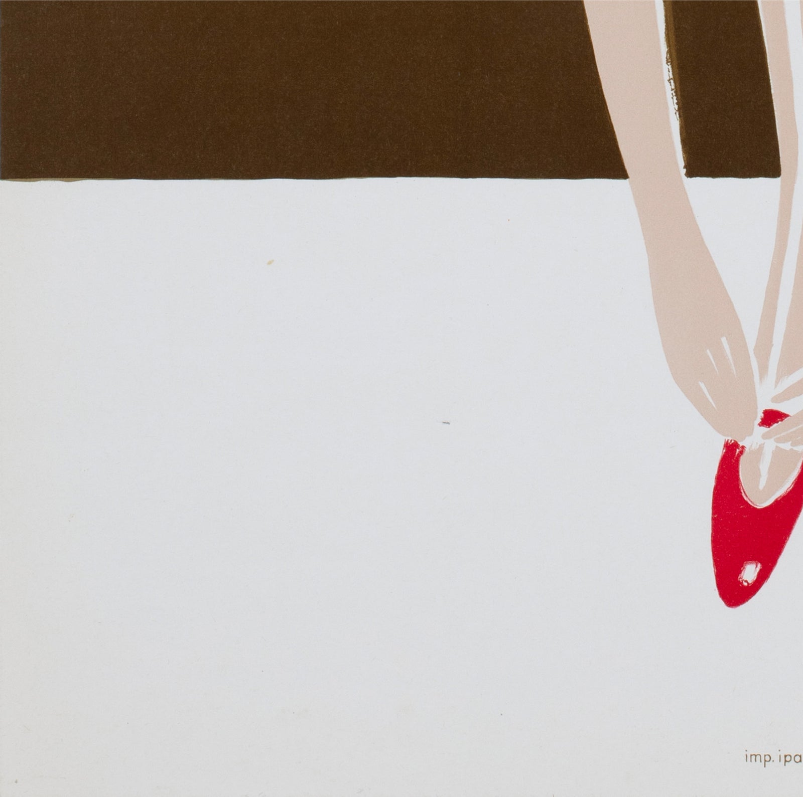 Bally 1980 French Fashion Advertising Poster Pierre Fix Masseau - detail