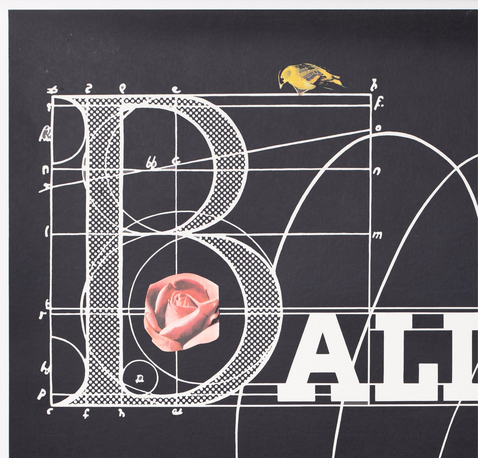 Bally c1980 Golf Shoe Advertising Poster 2 Roger Bezombes - detail