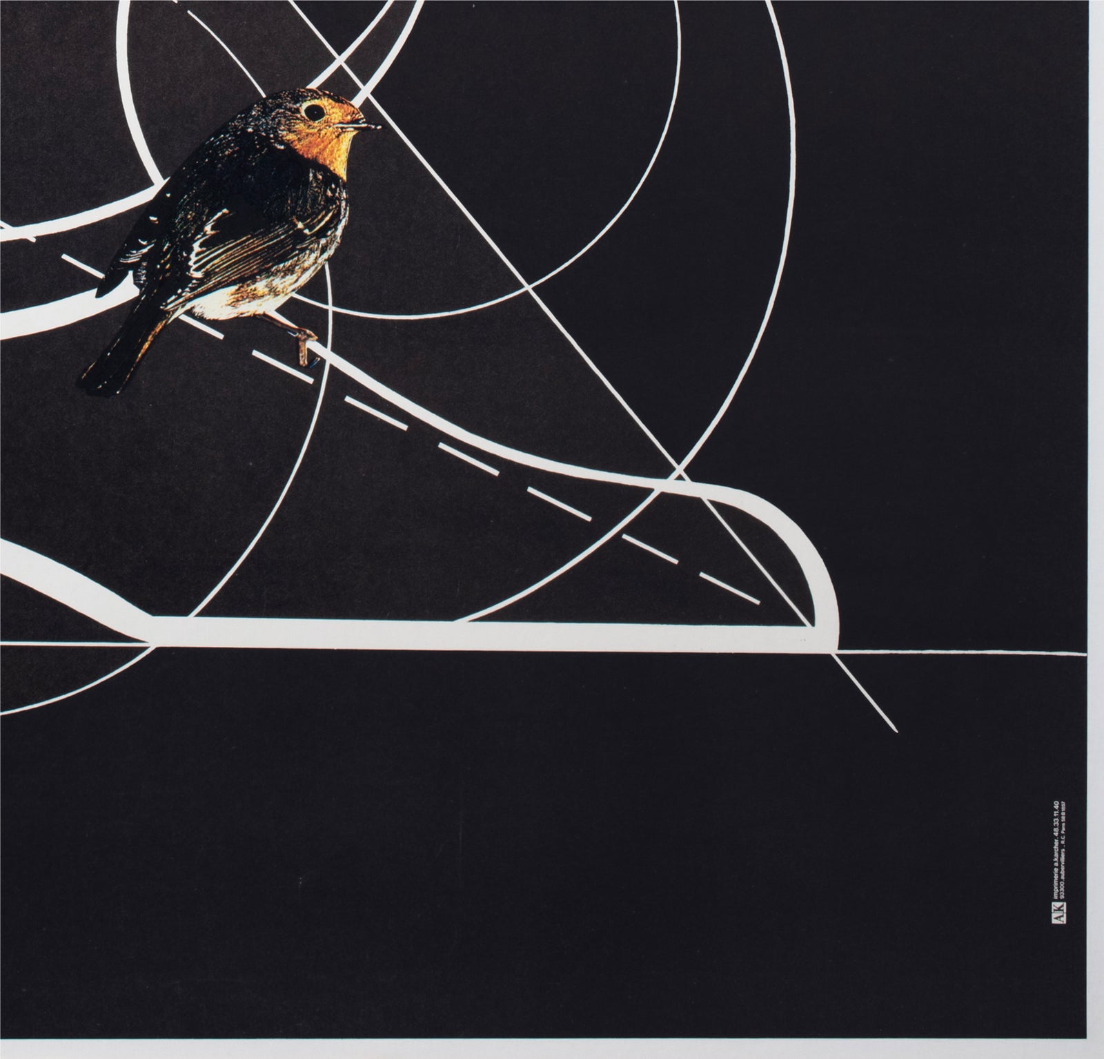 Bally c1980 Golf Shoe Advertising Poster 2 Roger Bezombes - detail