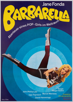 Barbarella R1973 German 1 Sheet Film Movie Poster