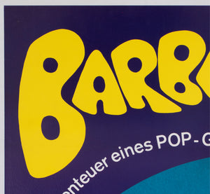 Barbarella R1973 German 1 Sheet Film Movie Poster - detail