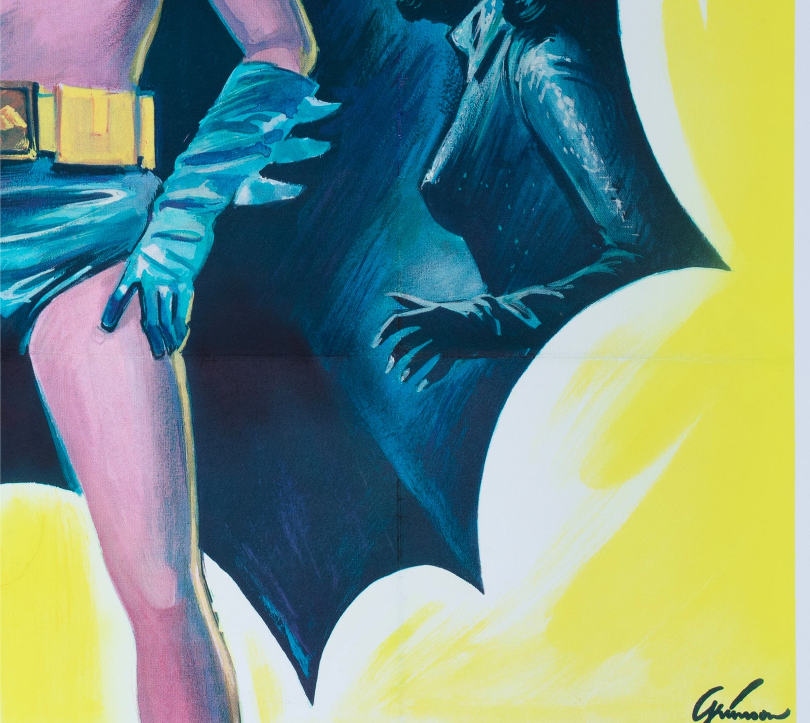Batman 1966 French Grande Film Poster Boris Grinsson - detail