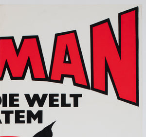 Batman 1970s German A1 Film Movie Poster Klaus Rutter - detail