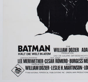 Batman 1970s German A1 Film Movie Poster Klaus Rutter - detail