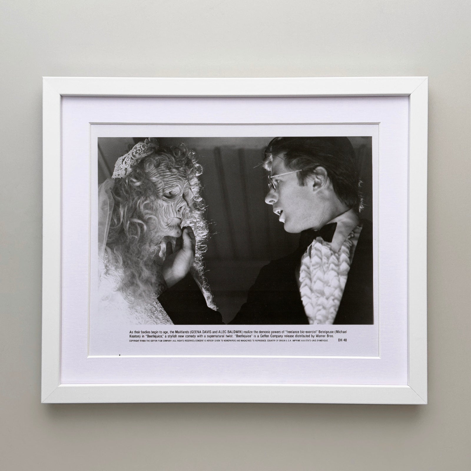Beetlejuice 1988 Press Film Movie Publicity Still - Framed