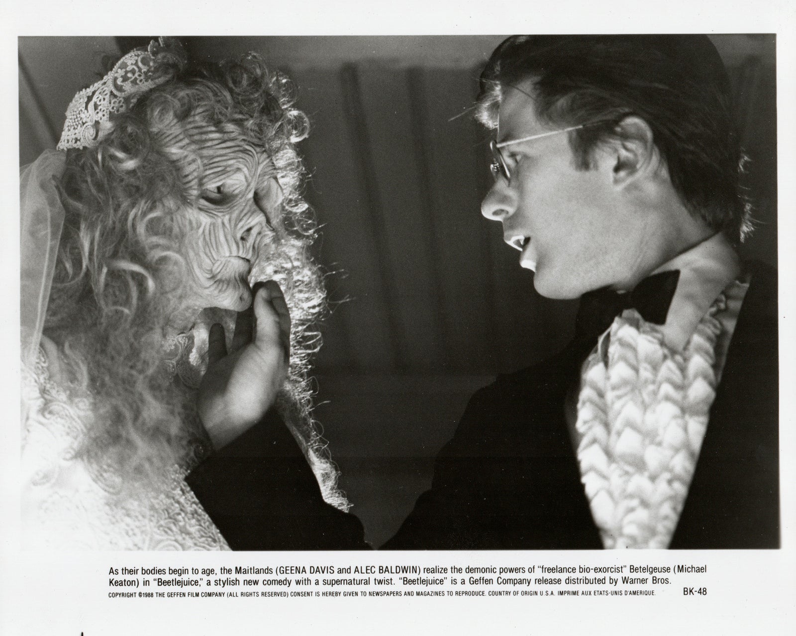 Beetlejuice 1988 Press Film Movie Publicity Still - Framed