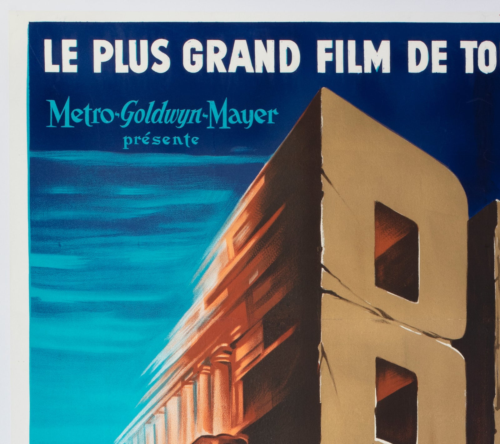 Ben Hur 1960 French Grande Style B Film Movie Poster - detail