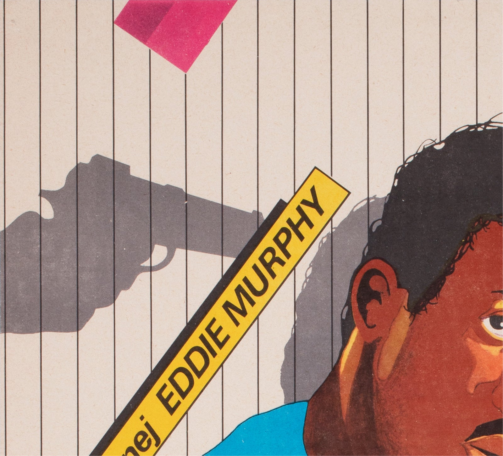 beverly hills cop 1985 polish film movie poster kalkus maciej - detail