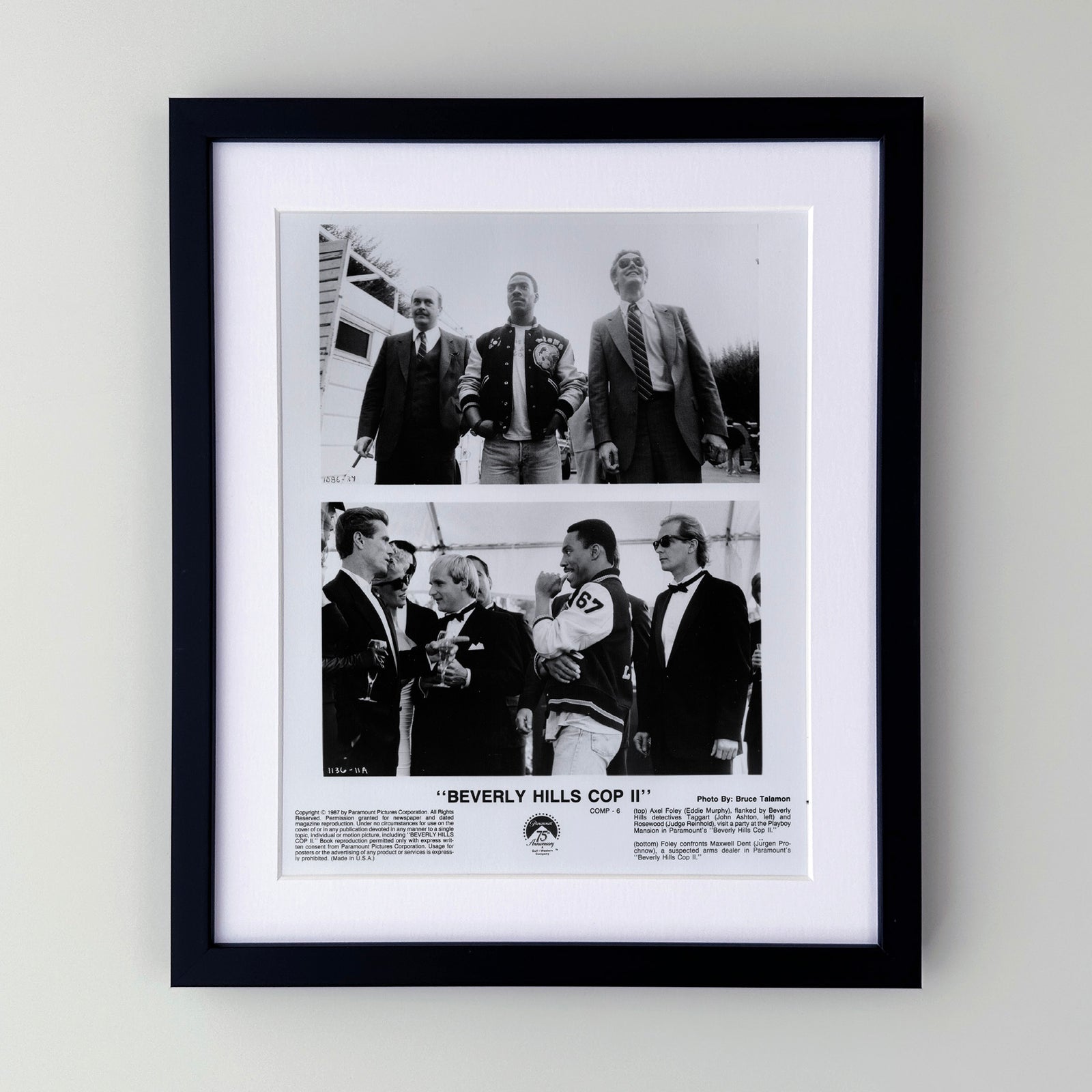 Beverly Hills Cop 2 1987 Film Movie Press Publicity Still Framed