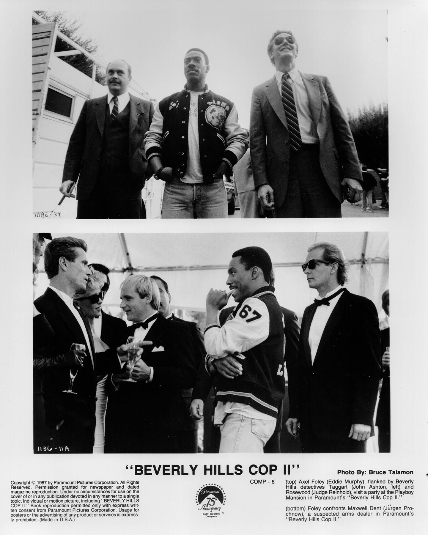Beverly Hills Cop 2 1987 Film Movie Press Publicity Still Framed