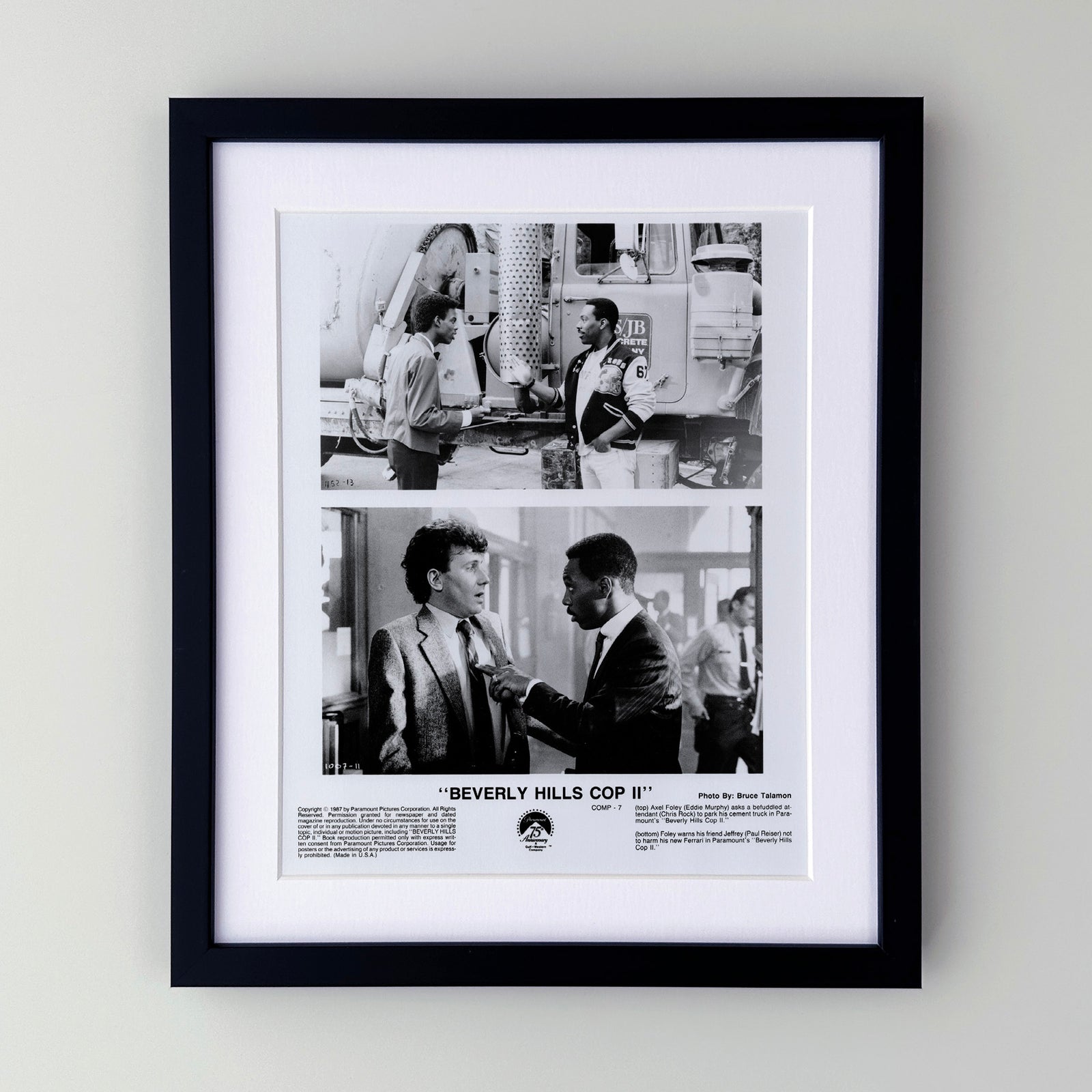 Beverly Hills Cop 2 1987 Film Movie Press Publicity Still Framed