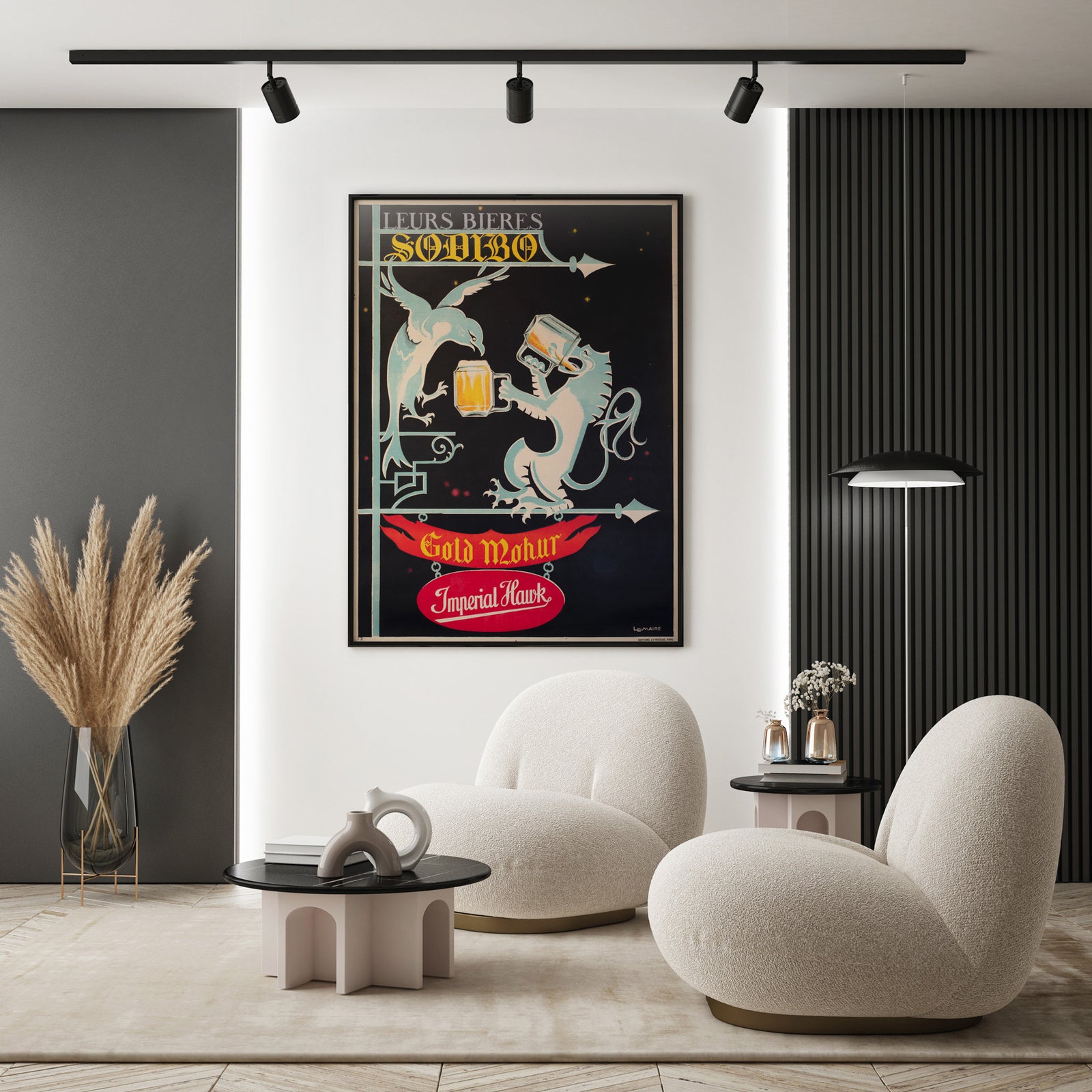 Bieres Sodibo 1928 French Beer Alcohol Advertsing Poster LeMaire