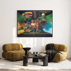 Big Trouble In Little China 1986 UK Quad Film Movie Poster Brian Bysouth