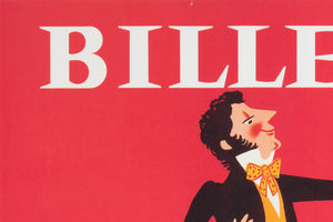 Billecart 1970 French Champagne Advertising Poster, Herve Morvan - detail