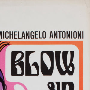 Blow up 1966 Belgian Film Movie Poster Delheux - detail