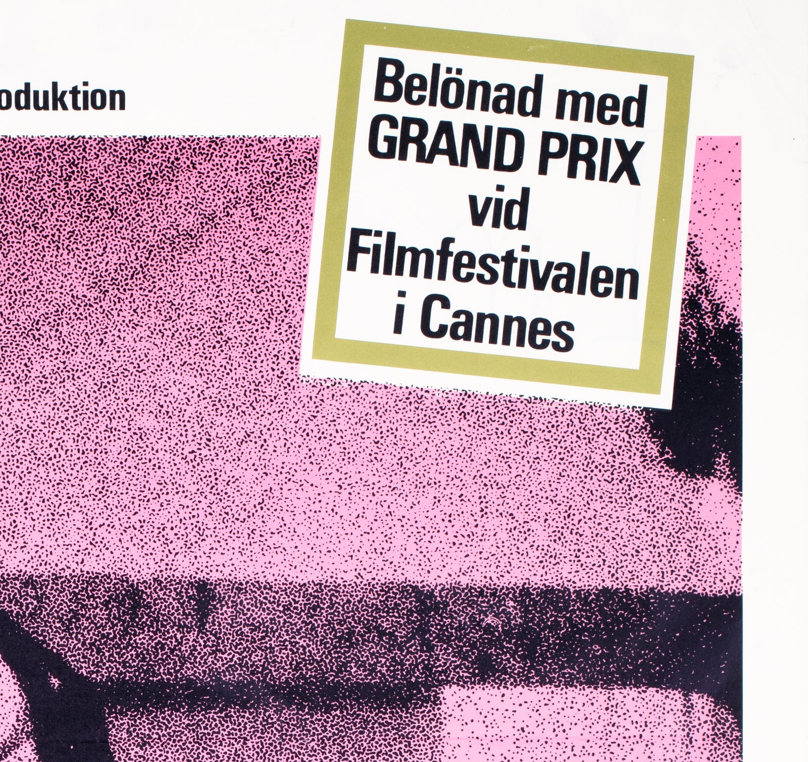 Blow up 1966 Swedish Film Poster - detail