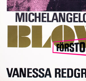 Blow up 1966 Swedish Film Poster - detail