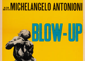 Blow-up 1967 Italian Locandina Yellow Style Film Movie Poster - detail