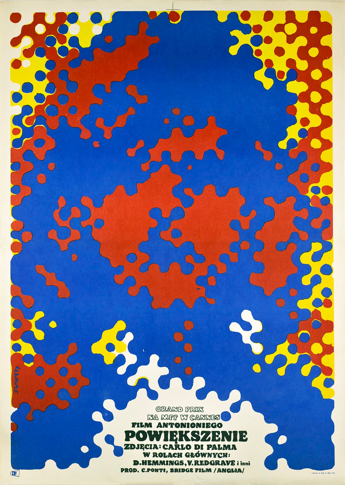 Blow up 1968 Polish A1 Film Poster Waldemar Swierzy