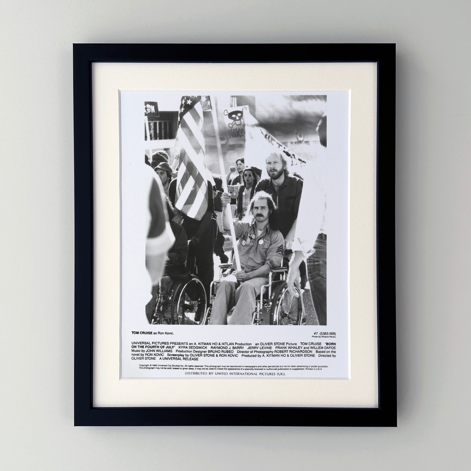 Born on the Forth of July 1989 Publicity Film Movie Press Still Framed