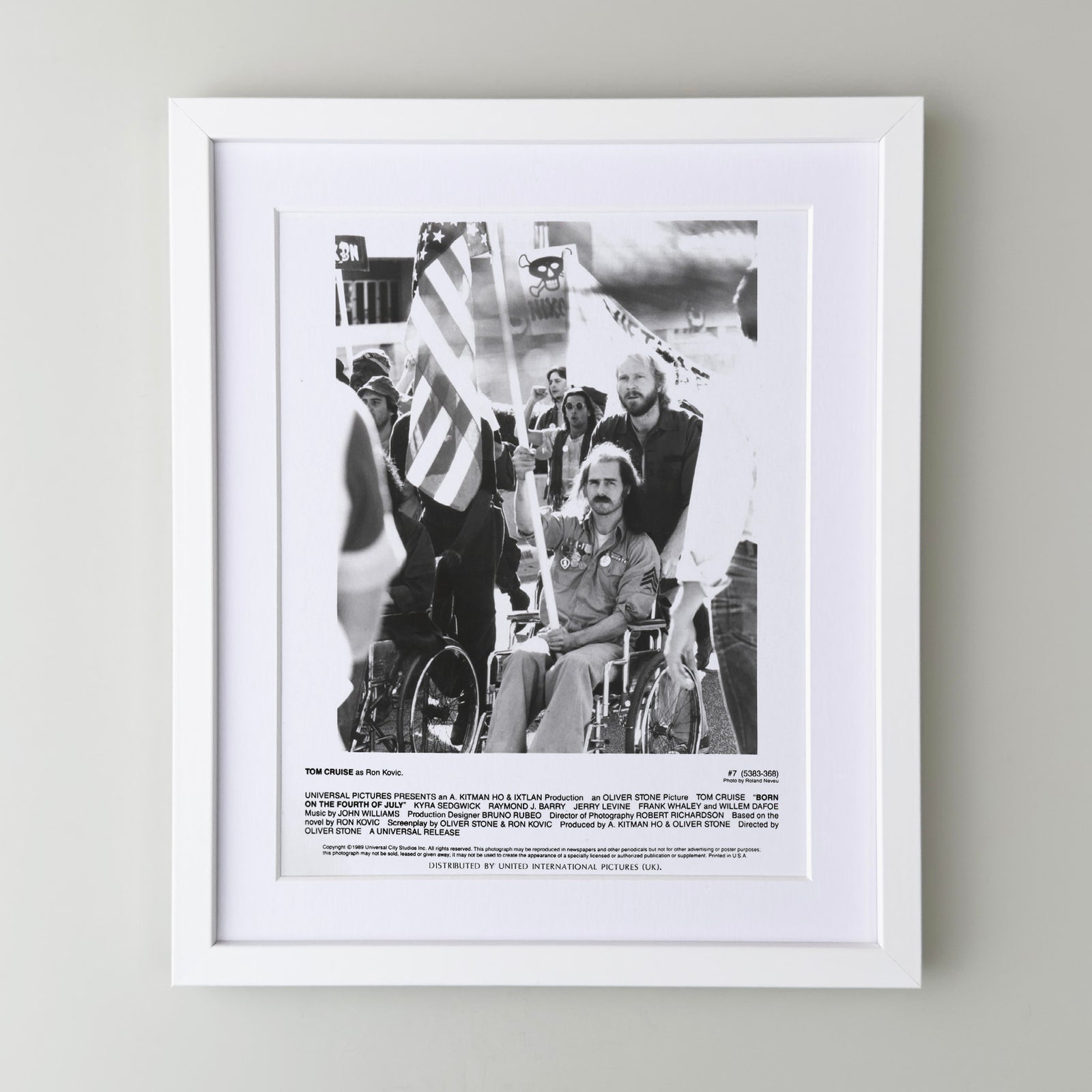Born on the Forth of July 1989 Publicity Film Movie Press Still Framed