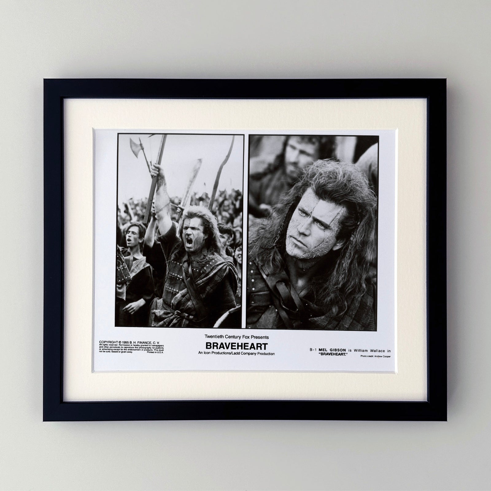 Braveheart 1995 Publicity Film Movie Press Still Framed