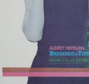 breakfast at tiffanys r1969 japanese b2 film movie poster - detail