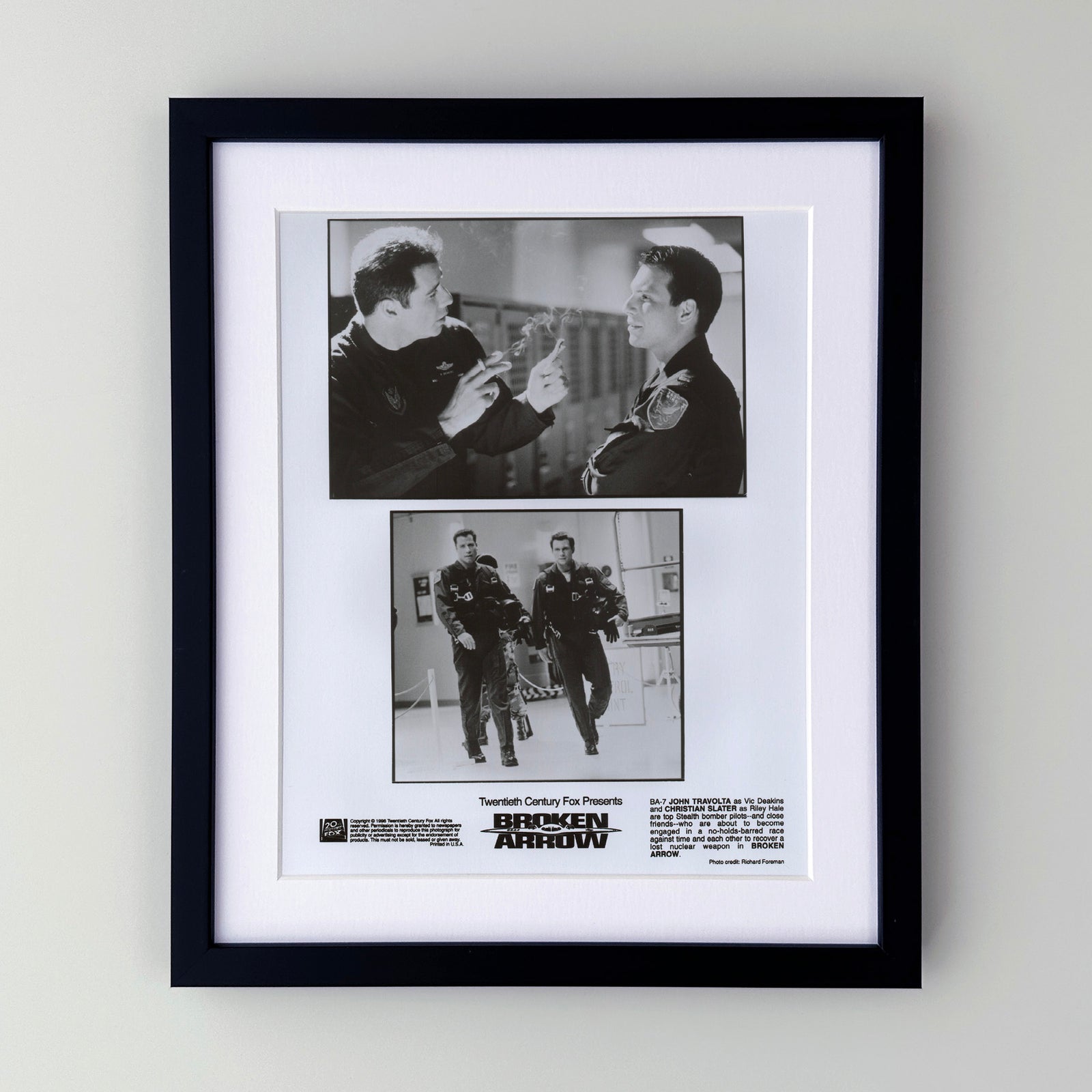 Broken Arrow 1996 Film Movie Press Publicity Still Framed