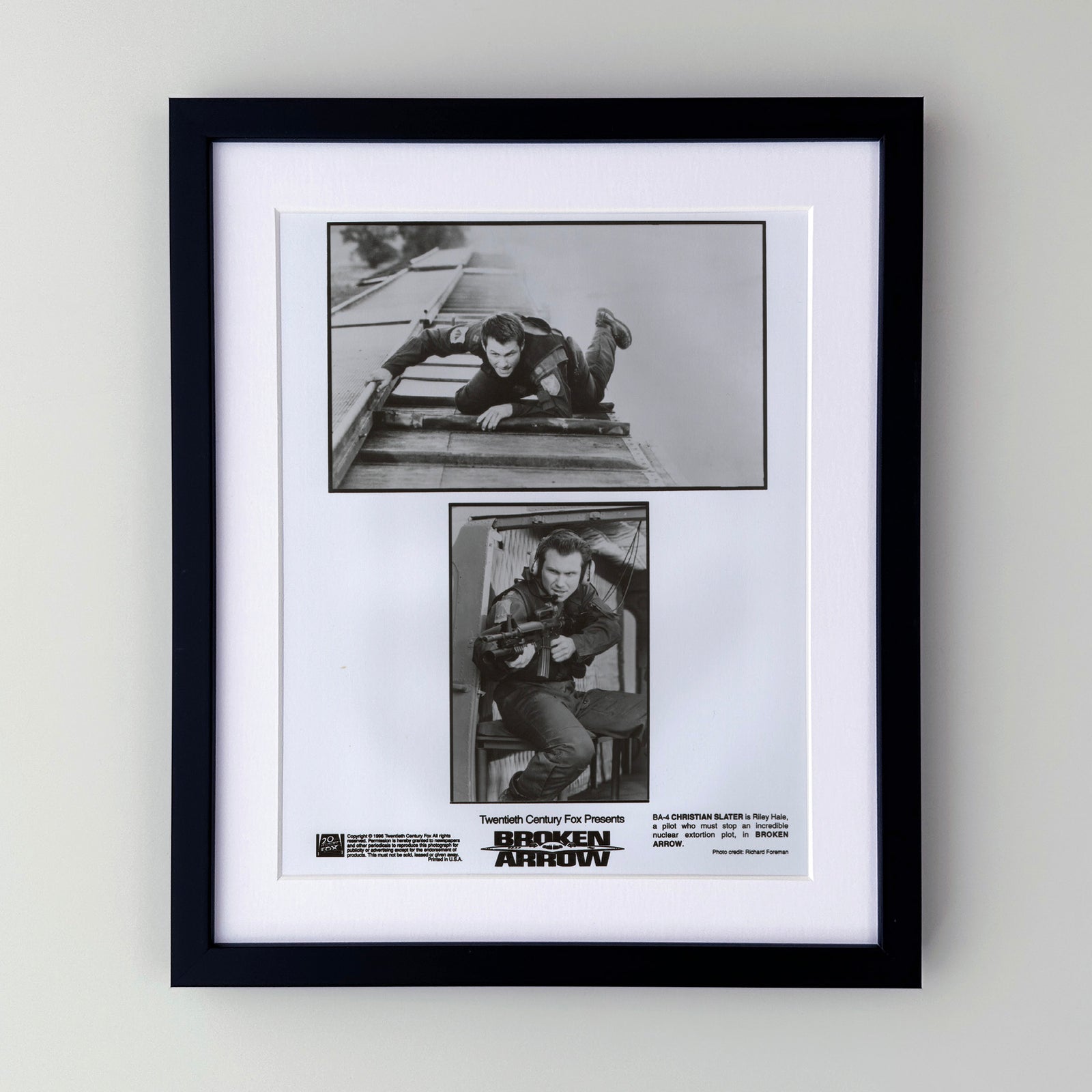 Broken Arrow 1996 Film Movie Press Publicity Still Framed