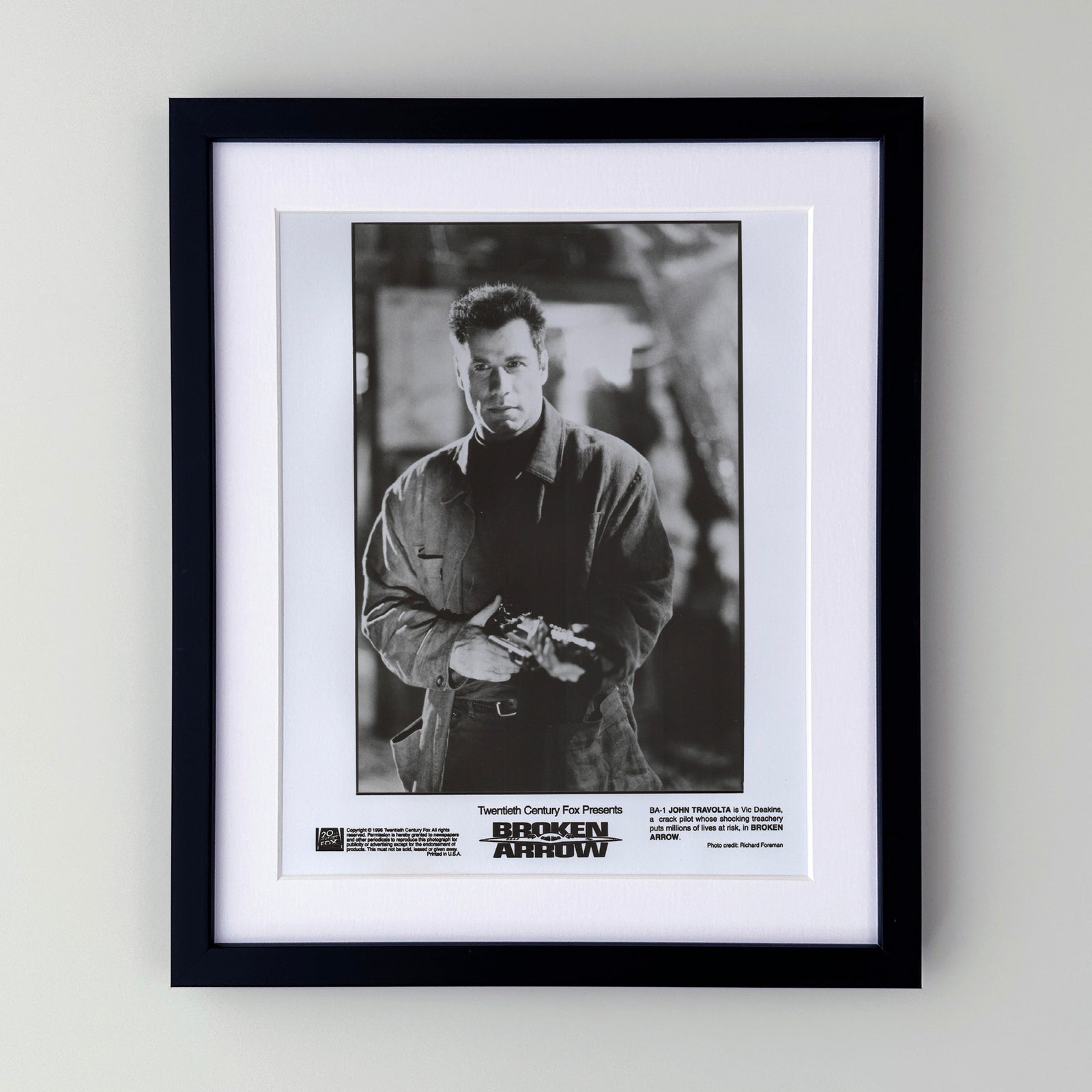 Broken Arrow 1996 Film Movie Press Publicity Still Framed