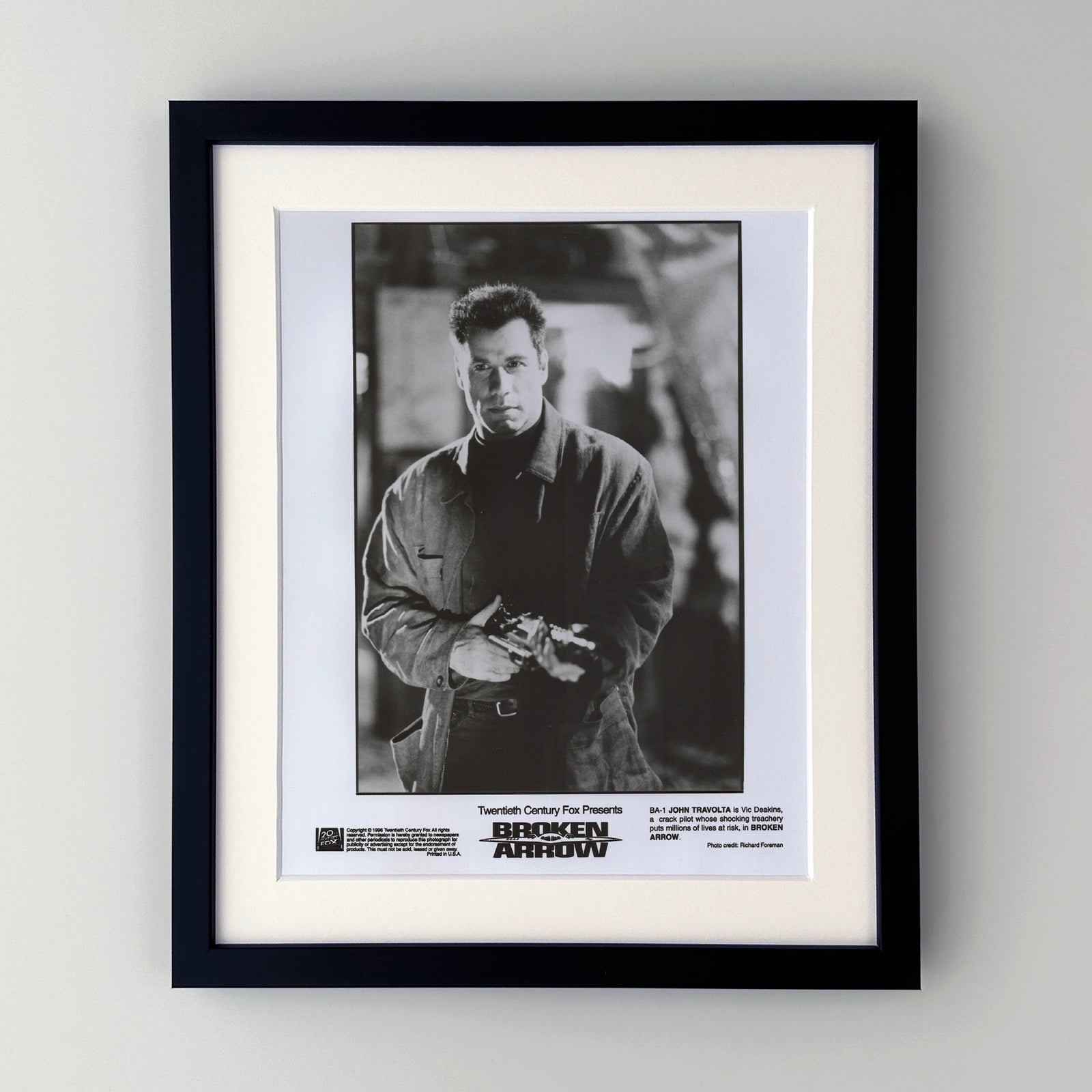 Broken Arrow 1996 Film Movie Press Publicity Still Framed