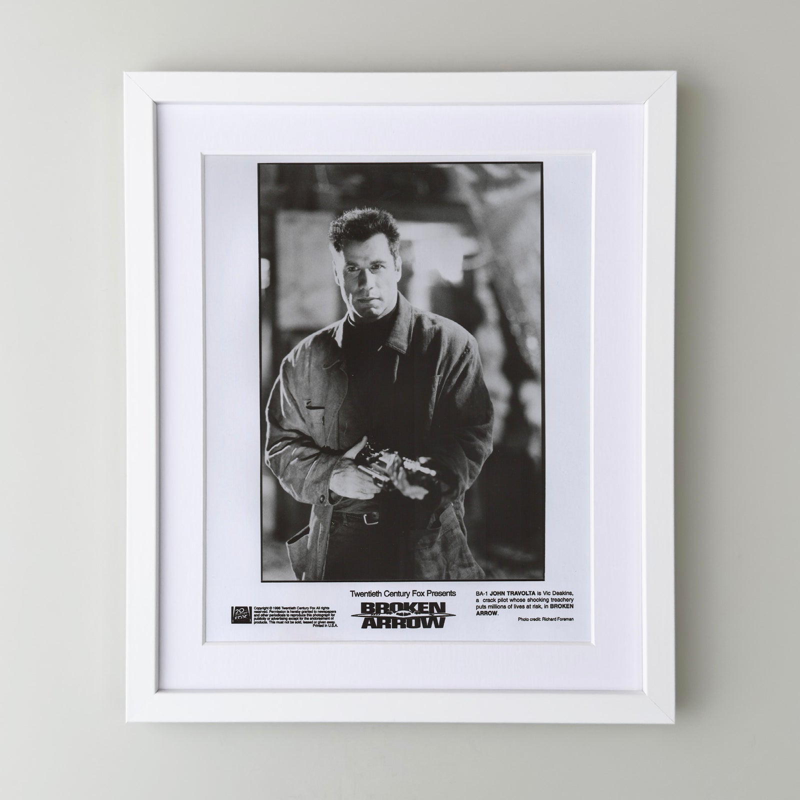 Broken Arrow 1996 Film Movie Press Publicity Still Framed