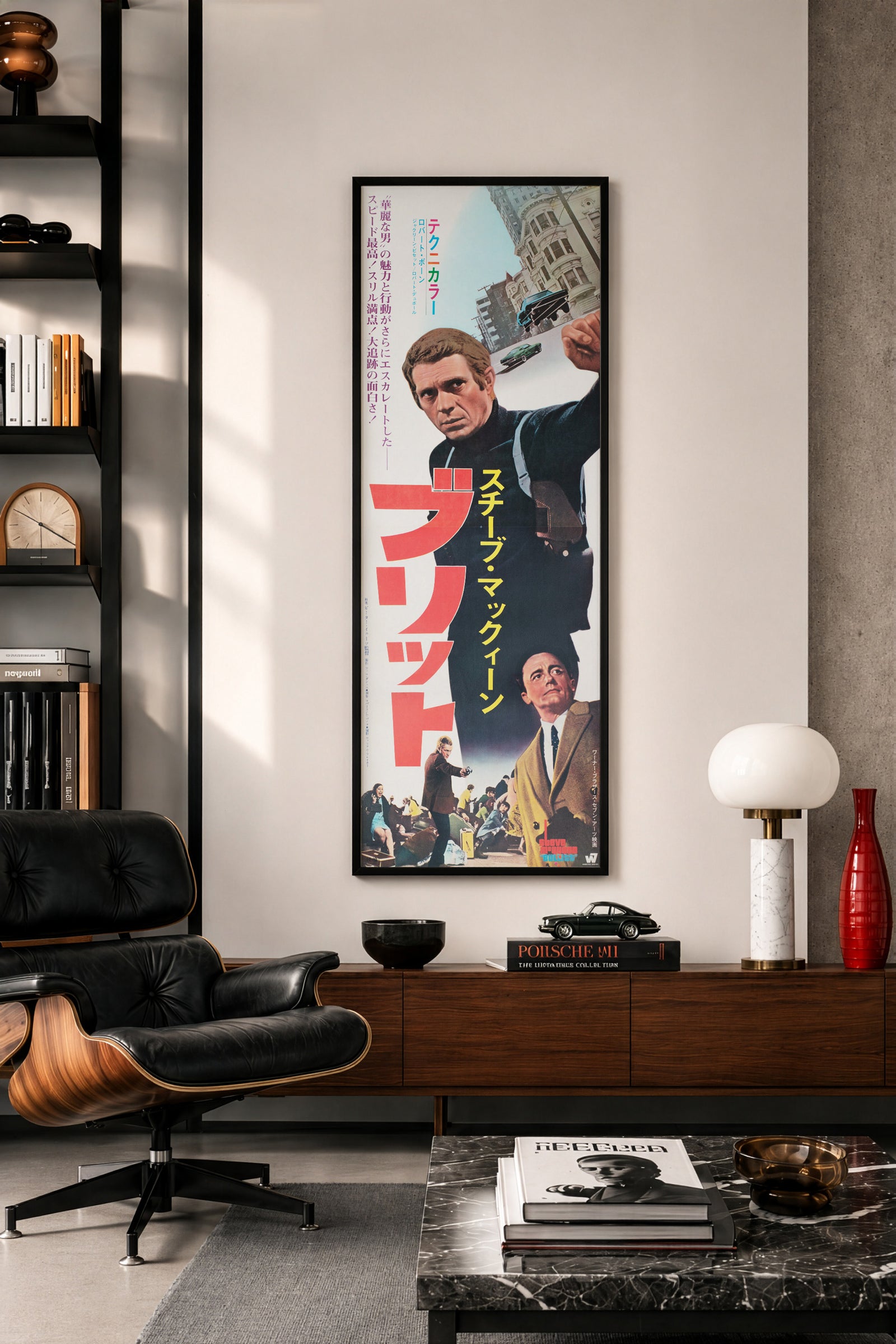 Bullitt 1968 Japanese 2 Sheet Film Poster