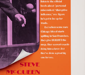 Bullitt 1968 US 30x40 Film Movie Poster