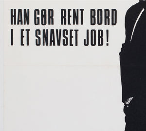 Bullitt 1969 Danish 1 Sheet Film Movie Movie Poster, Steve McQueen - detail