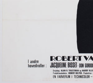 Bullitt 1969 Danish 1 Sheet Film Movie Movie Poster, Steve McQueen - detail