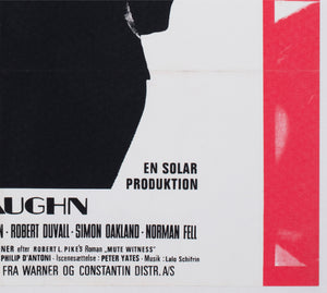 Bullitt 1969 Danish 1 Sheet Film Movie Movie Poster, Steve McQueen - detail