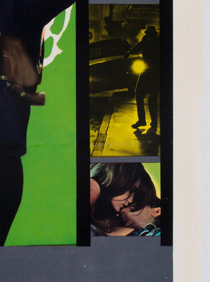 Bullitt 1969 Italian Locandina Movie Film Poster, Renato Ferrini - detail