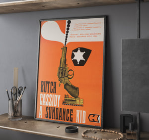 Butch Cassidy and the Sundance Kid 1970 Czech A3 Film Movie Poster, Stanner