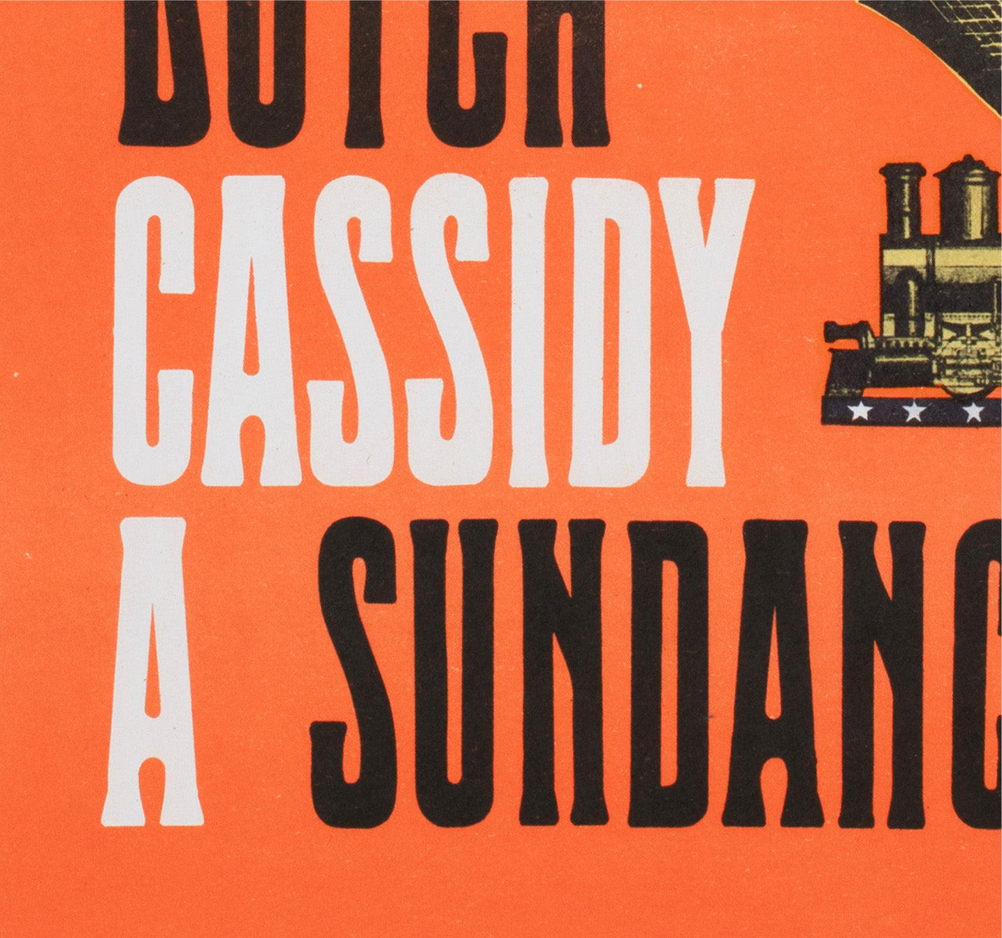 Butch Cassidy and the Sundance Kid 1970 Czech A3 Film Poster Stanner - detail