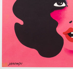 CYRK Conjoined Twins 1974  Polish Circus Poster, Witold Janowski - detail