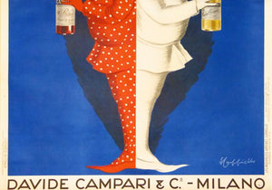 Campari c1922 Oversized Italian Beverage Alcohol Advertising Poster, Leonetto Cappiello - detail