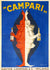 Campari c1922 Oversized Italian Beverage Alcohol Advertising Poster, Leonetto Cappiello