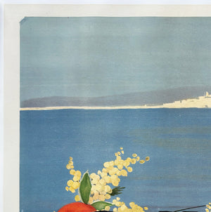 Cannes 1930 French Advertising Travel Poster, George Goursat - detail