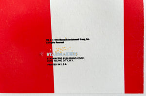 Captain America 1991 Marvel Door Panel Poster