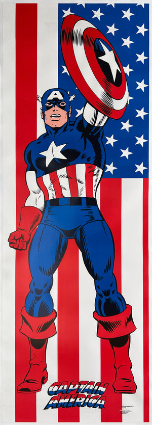 Captain America 1991 Marvel Door Panel Poster